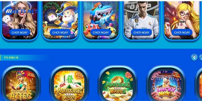 Kho game F8bet đa dạng chất lượng cao